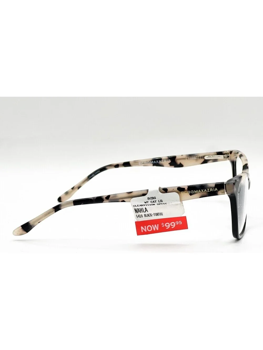 Bcbgmaxazria Nahla Dark Black Tortoise Authentic Eyeglasses 54-16-140